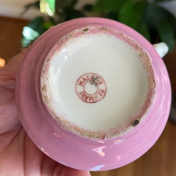 Antique German Lustre Remembrance Mustache Cup - Picture 5 of 9